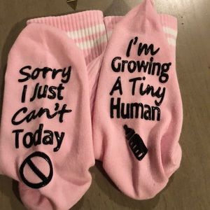 Maternity Socks “Sorry I just can’t today, I’m growing a tiny human”